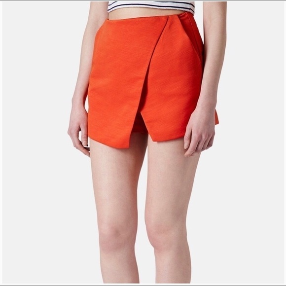 Topshop Woven Wrap Skort Size 8 - Picture 1 of 9